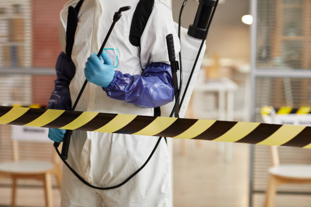 Professional Biohazard Cleanup technician working in Burghill, OH